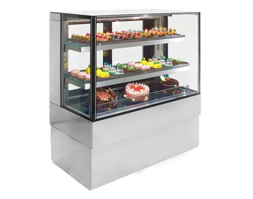 Airex Freestanding Refrigerated Square Food Display AXR  Freestanding Refrigerated Display