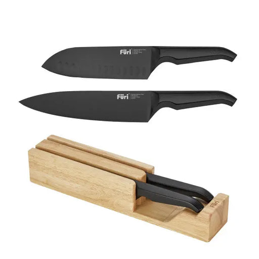 Furi Jet Black Set 3pc  Knife Sets