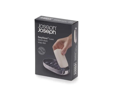 Joseph Joseph EasyStore Luxe Soap Dish - Stainless Steel  Bathroom Accessories