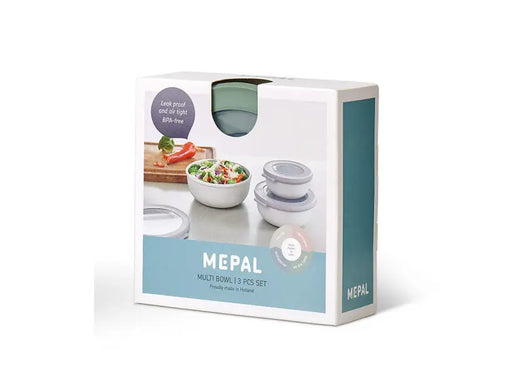 Mepal Cirqula Round Small Set 3 Piece Nordic Sage  Meal Storage