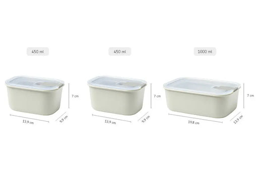 Mepal Easyclip 3-Piece Set Nordic White  Meal Storage