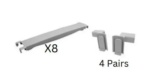 Modular Heavy Duty Aluminium Shelving Corner Kit  Shelving