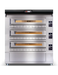 Moretti Forni P150G Triple Deck Pizza Oven on Support  Pizza Ovens