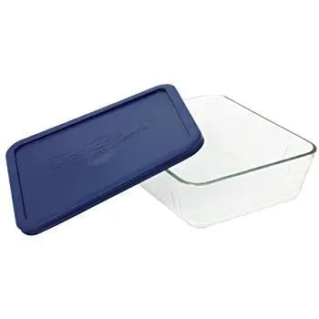 Pyrex Simply Store 3 Cup Rectangle Container with Blue Lid  Meal Storage