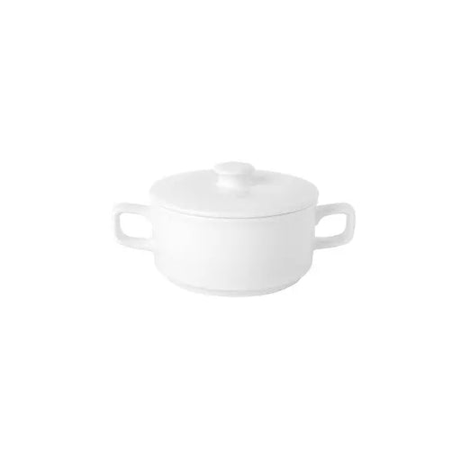 Royal Porcelain Soup Cup & Lid 2 Handle  Bowls