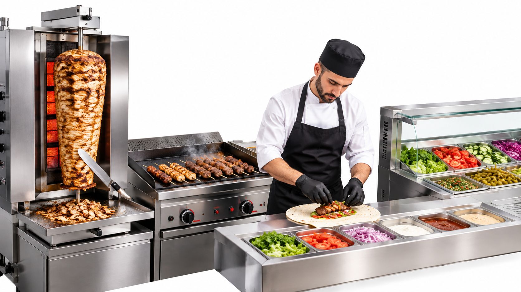 Kebab and Grill Corner: How to Set Up a Production Line