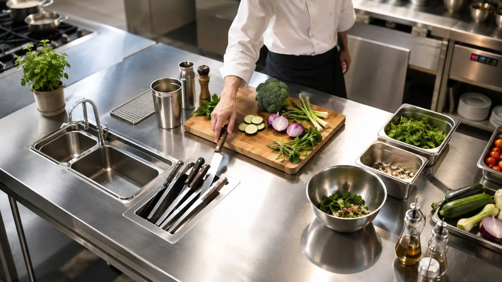 Stainless Steel Benchtops: Workflow Design Guide Simply Hospitality