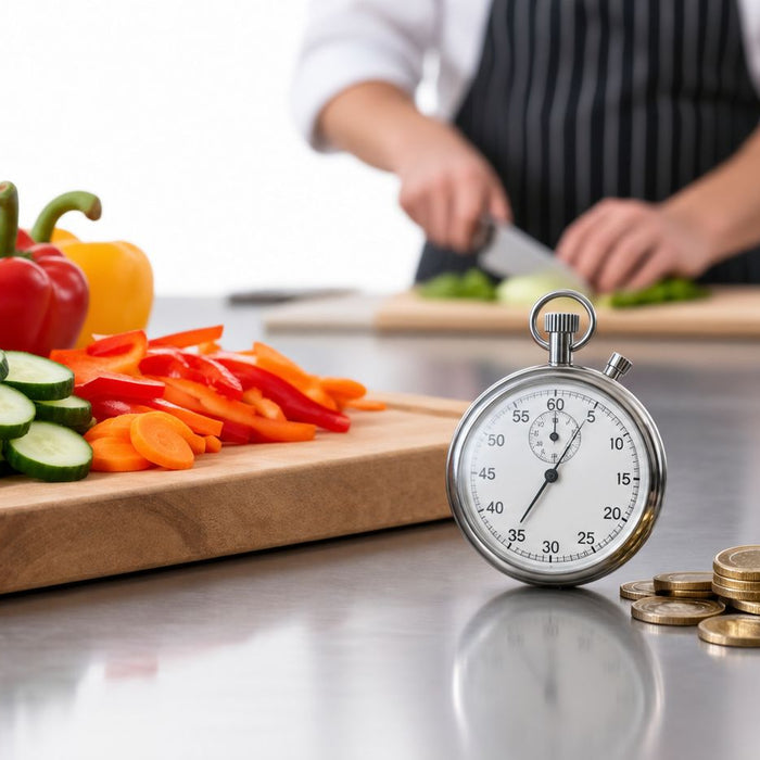 What Is the Cost of Manual Food Preparation in a Commercial Kitchen?