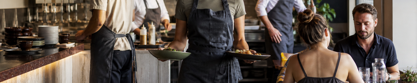 Aprons products in a real-world hospitality environment