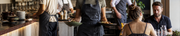 Aprons products in a real-world hospitality environment