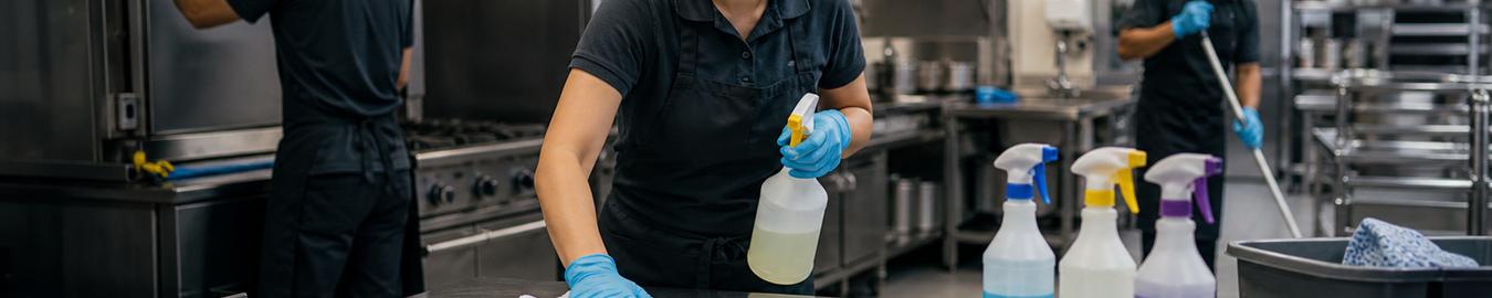 Chemicals products in a real-world hospitality environment