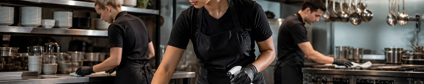 Cleaning Supplies products in a real-world hospitality environment