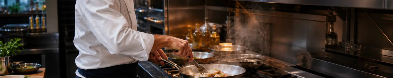 Cookware products in a real-world hospitality environment