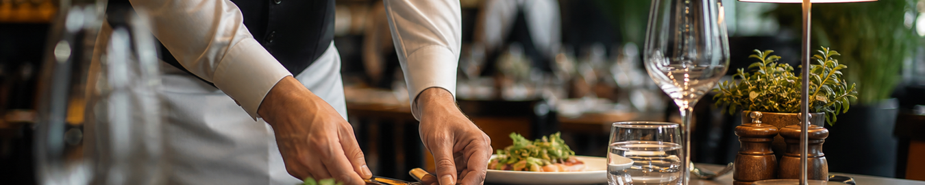 Cutlery products in a real-world hospitality environment