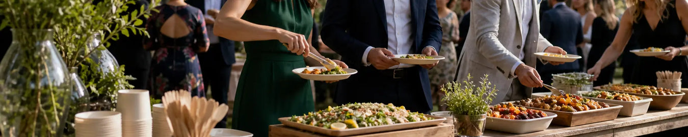 Food Disposables products in a real-world hospitality environment