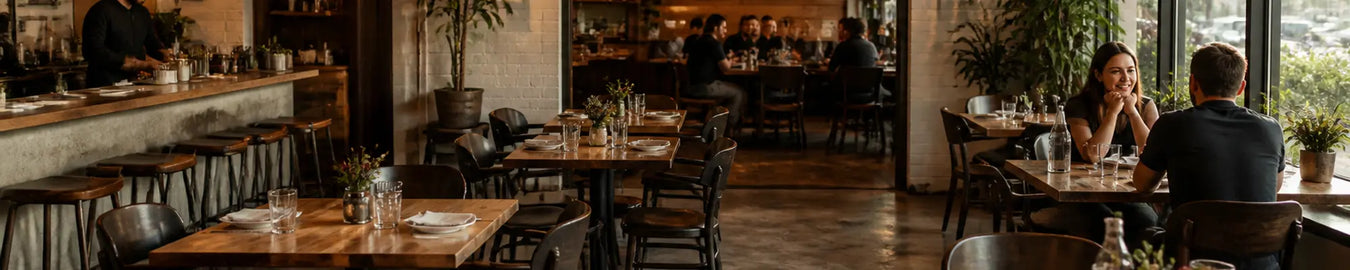 Tables products in a real-world hospitality environment