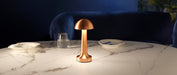 Tablekraft Ambience Thea Cordless LED Table Lamp - Brushed Copper detail image