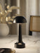 Tablekraft Ambience Thea Cordless LED Table Lamp - Oxide Black detail image