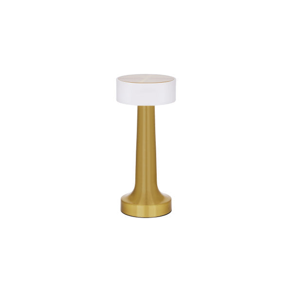 Tablekraft Ambience Aura Cordless LED Table Lamp - Brushed Brass product image