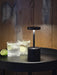 Tablekraft Ambience Charlotte Cordless LED Table Lamp - Oxide Black detail image