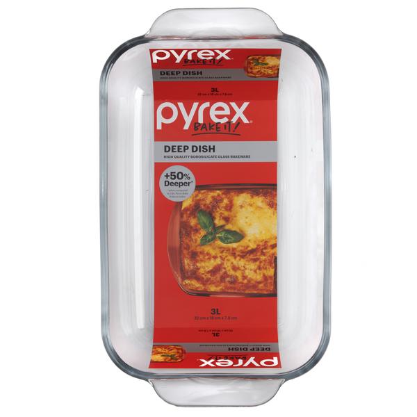 Pyrex Deep Dish Baking Dish - 3L product view 3 - Simply Hospitality NZ