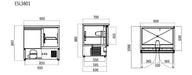 Atosa Saladette Fridge Table 900mm / 1365mm  Preparation Fridges