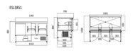 Atosa Saladette Fridge Table 900mm / 1365mm  Preparation Fridges