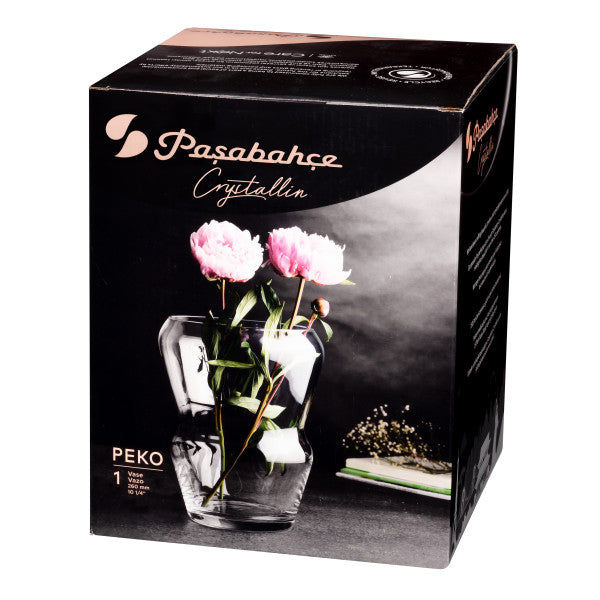 Pasabahce Peko Glass Handmade Vase 26cm – view 2