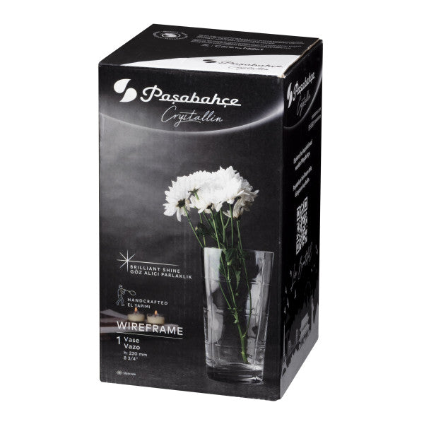 Pasabahce Wireframe Glass Handmade Vase 22cm – view 4