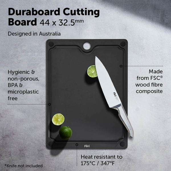 Furi Duraboard Black Chopping Board 44 x 32.5cm