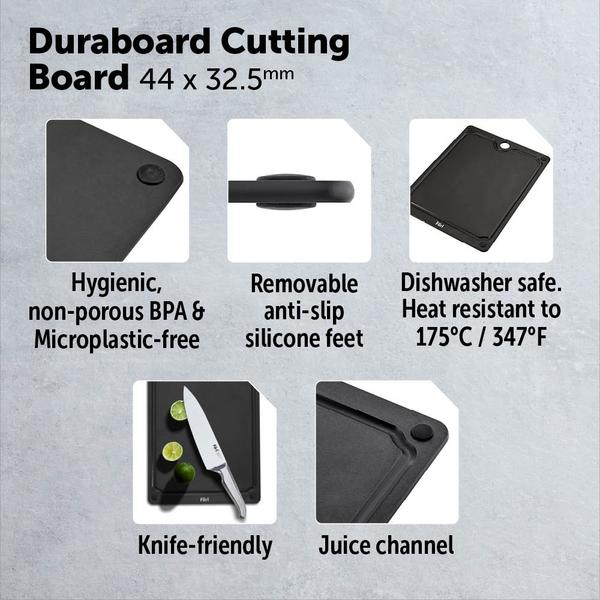Furi Duraboard Black Chopping Board 44 x 32.5cm