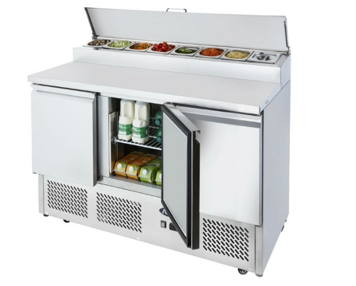 Atosa Open Top Saladette Fridge - 3 Door - ESL3853