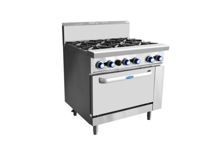 Cookrite Burners With Oven 6 Burner 900mm