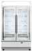 SKOPE ActiveCore 2 Door Display Fridge - White - BME1200N-AC product image