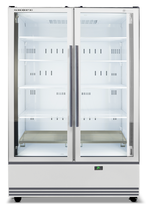 SKOPE ActiveCore 2 Door Display Fridge - White - BME1200N-A product image
