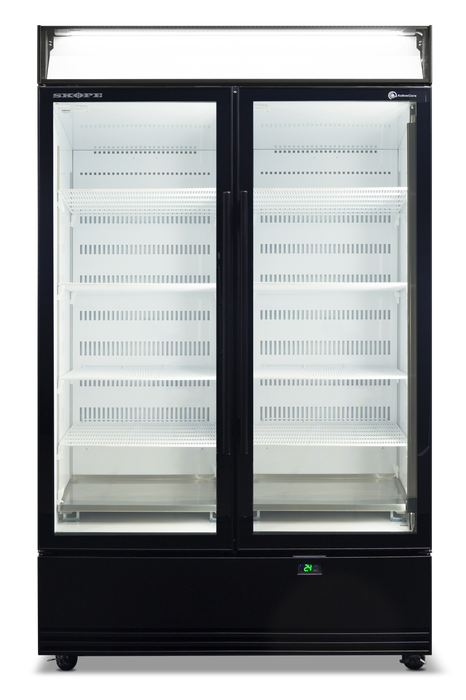 SKOPE ActiveCore 2 Door Storage Fridge - Black-White - BME1200N-AC product image