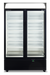 SKOPE ActiveCore 2 Door Storage Fridge - Black-White - BME1200N-AC product image