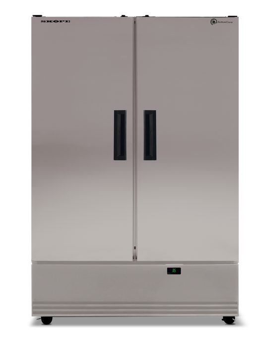 SKOPE ActiveCore 2 Door Storage Fridge - Stainless - SKB1200NS-A product image