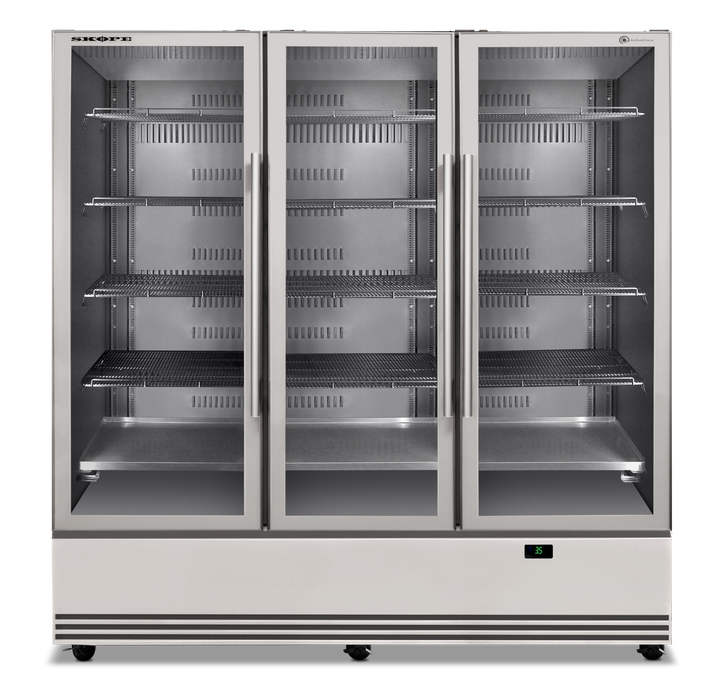 SKOPE ActiveCore 3 Door Display Fridge - Stainless - SKB1500N-A product image