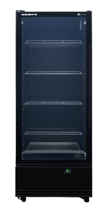 SKOPE ActiveCore 1 Door Display Fridge - Black, RH - SKB600N-A product image