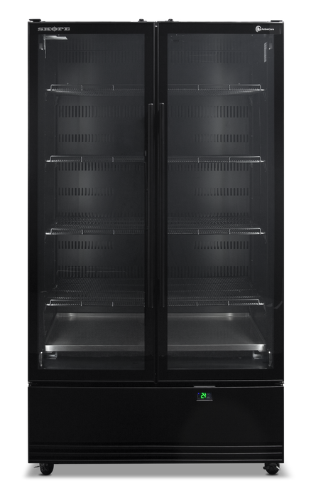 SKOPE ActiveCore 2 Door Display Fridge - Black - SKB900N-A product image