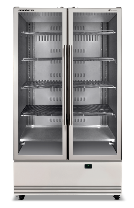 SKOPE ActiveCore 2 Door Display Fridge - Stainless - SKB900N-A product image