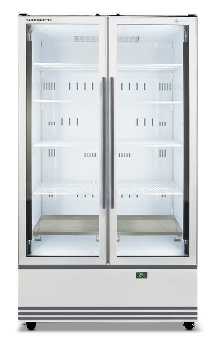 SKOPE ActiveCore 2 Door Display Fridge - White - SKB900N-A product image