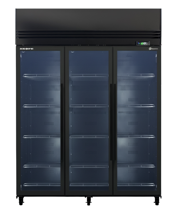 SKOPE ActiveCore 3 Door Display Freezer - Black - SKFT1500N-A product image