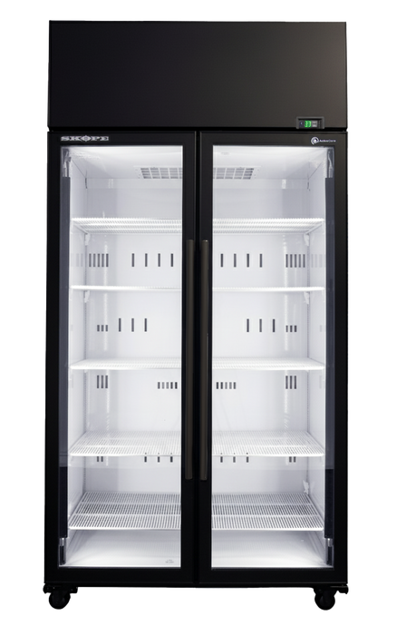 SKOPE ActiveCore 2 Door Display Fridge - Black-White - SKT1000N-A product image