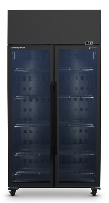 SKOPE ActiveCore 2 Door Display Fridge - Black - SKT1000N-A product image