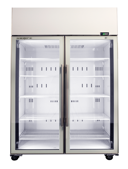 SKOPE ActiveCore 2 Door Display Fridge - White - SKT1300N-A product image