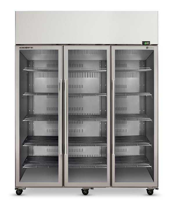 SKOPE ActiveCore 3 Door Display Fridge - Stainless - SKT1500N-A product image