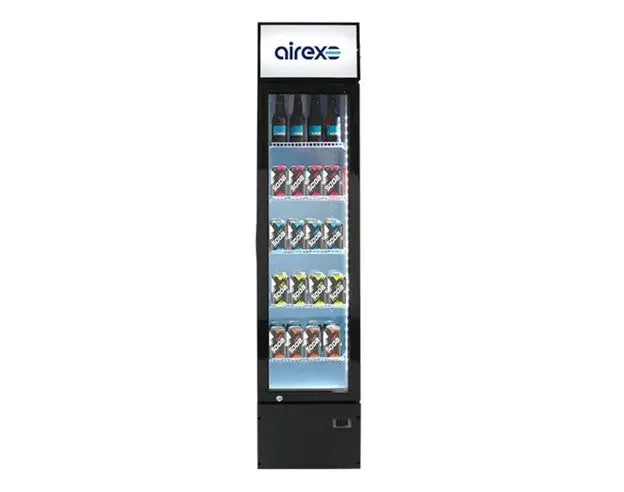 Airex Single Door Upright Slimline Refrigerated Merchandiser AXR.MEUR.SL  Merchandiser Displays