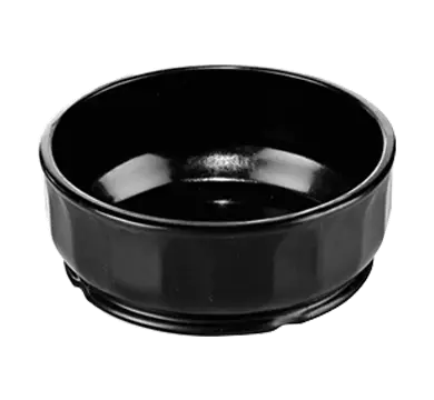 Aladdin Temp-Rite DM104K - 5oz / 150mL Dimensions High Heat Round Bowl - Black
